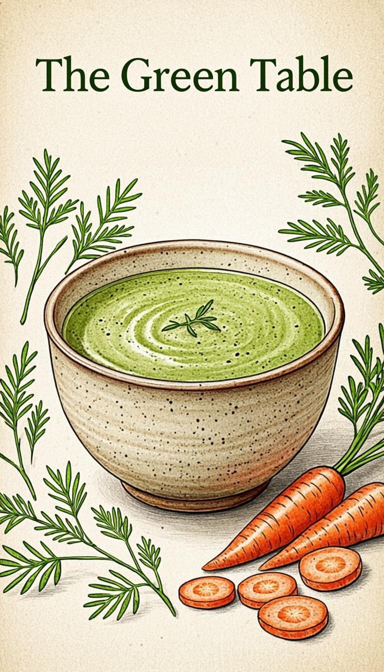 The Green Table — Food & Lifestyle book cover published by Bradbury Publishers