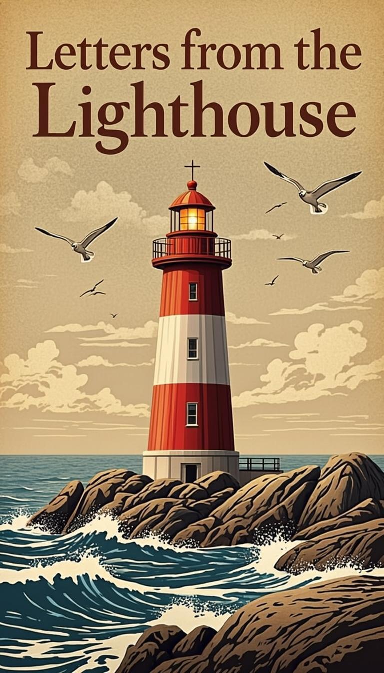 Letters from the Lighthouse — Historical Mystery book cover published by Bradbury Publishers